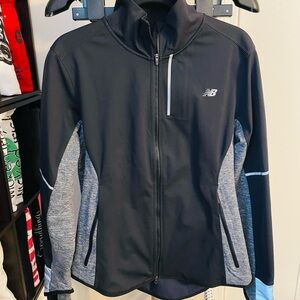 New Balance Women's Black and Gray Running Jacket